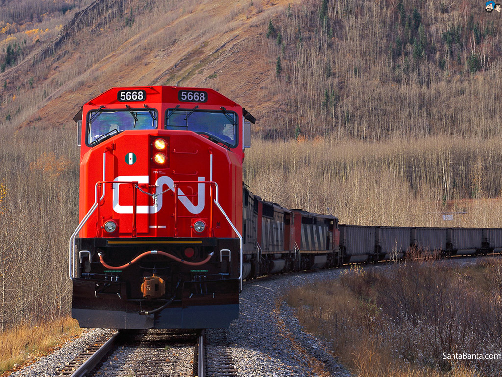 Trains Wallpaper - Canadian National Railway - HD Wallpaper 