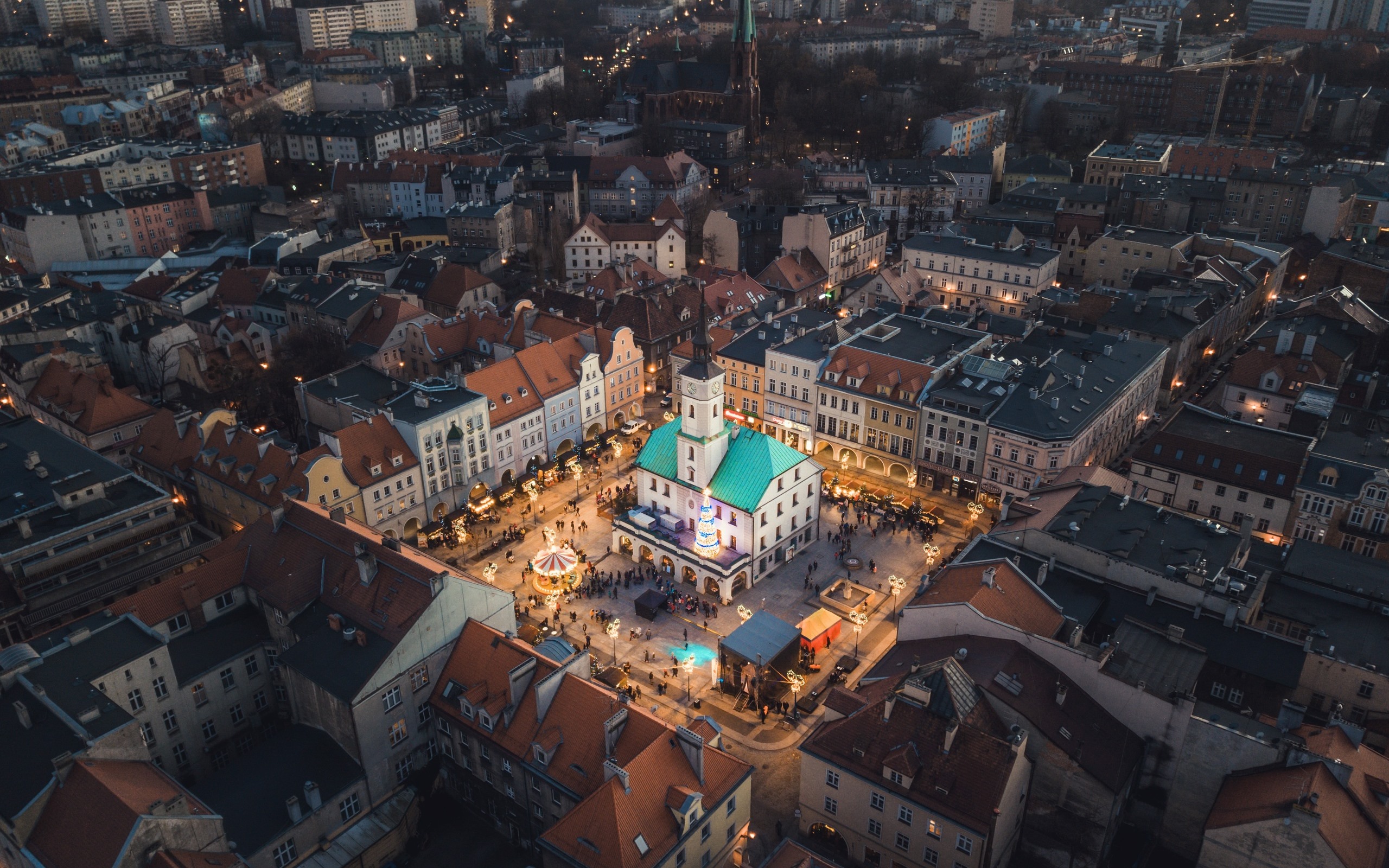 Wallpaper Voronezh, City At Night, Top View, Lights, - HD Wallpaper 