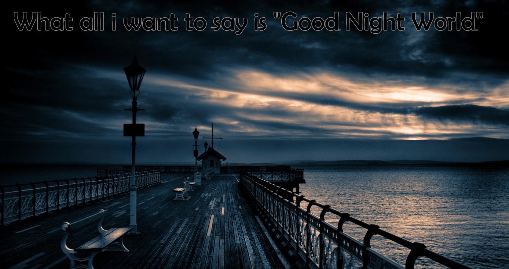 Good Night Message Images Wallpaper High Quality - Dark Sunset - HD Wallpaper 