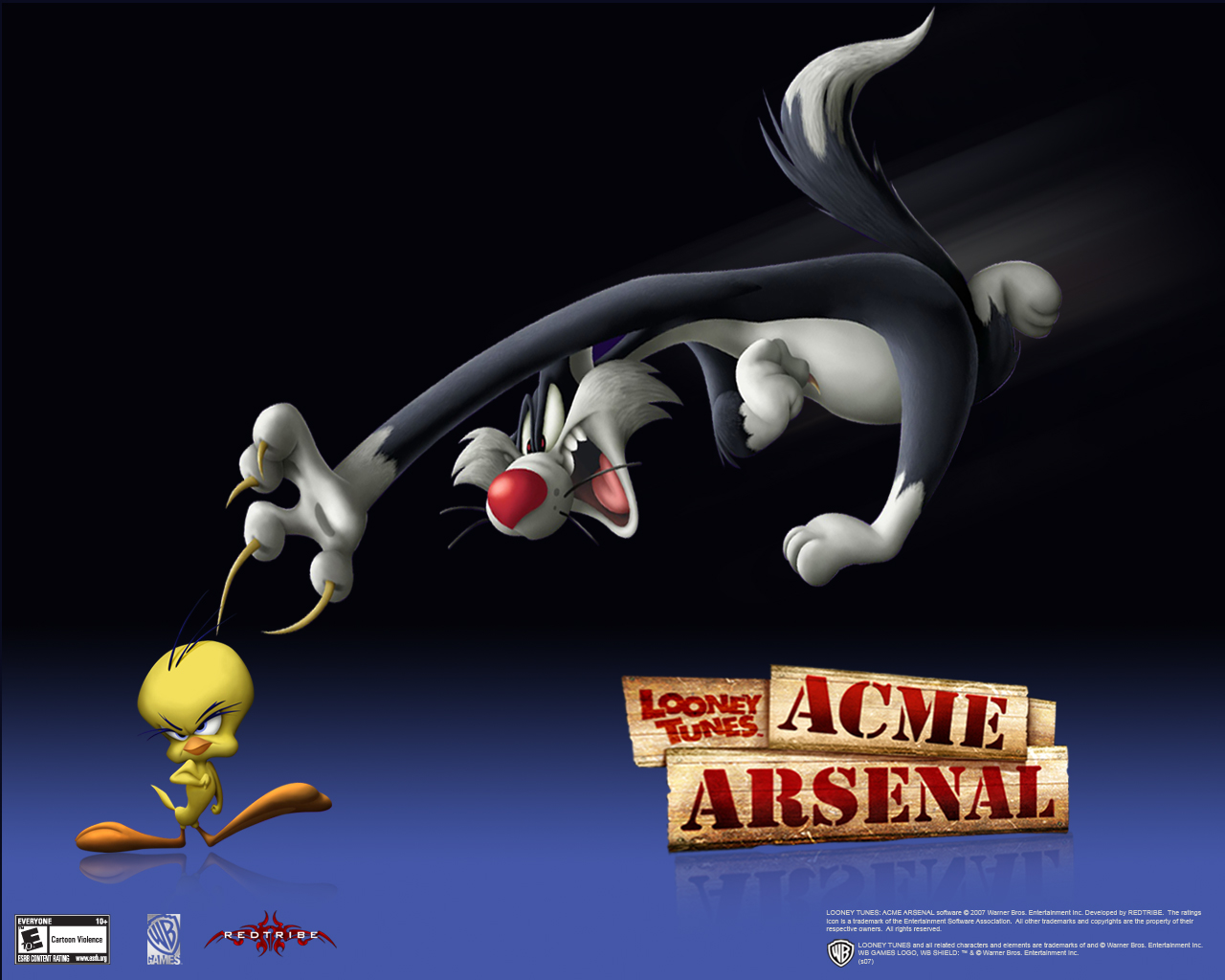 Looney Tunes Sylvester And Tweety Pie - Looney Tunes Acme Arsenal Bugs Bunny - HD Wallpaper 