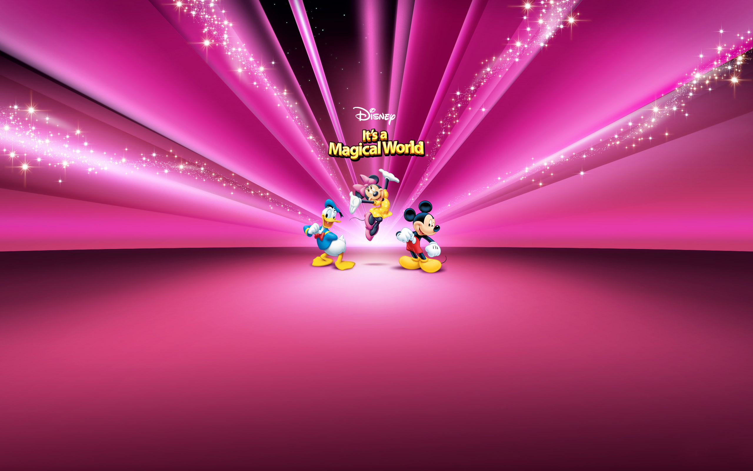 Free Donald Minnie And Mickey Disney, Computer Desktop - Pink Minnie Mouse  Background Hd - 2560x1600 Wallpaper 