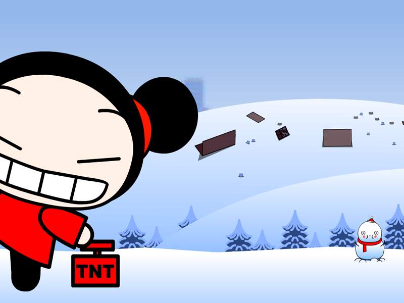 Pucca Newwallpaper2 - Sketsa Pucca - HD Wallpaper 