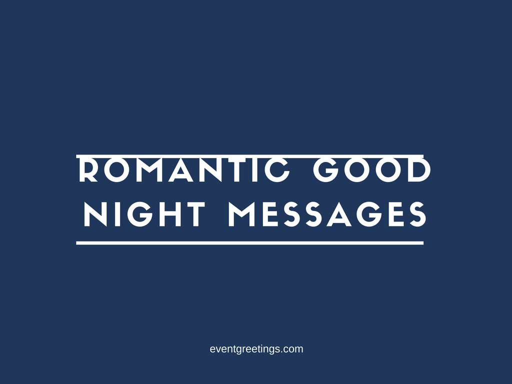 Romantic Good Night Messages Eventgreetings - Graphic Design - HD Wallpaper 