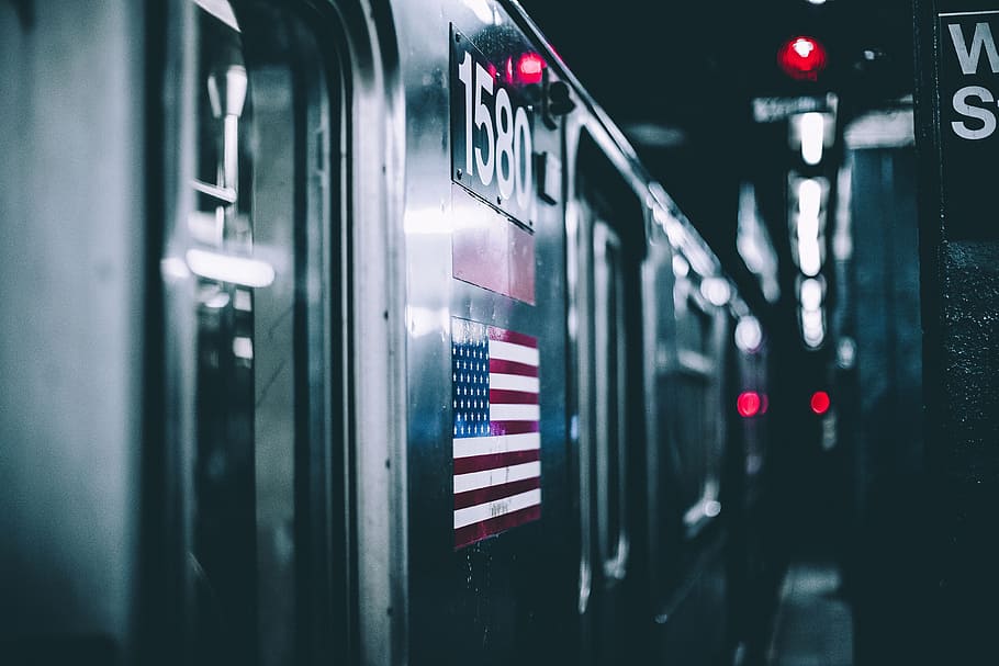 Subway Train In New York City, Urban, Metro, Usa, Transportation, - New York Subway 1080p - HD Wallpaper 