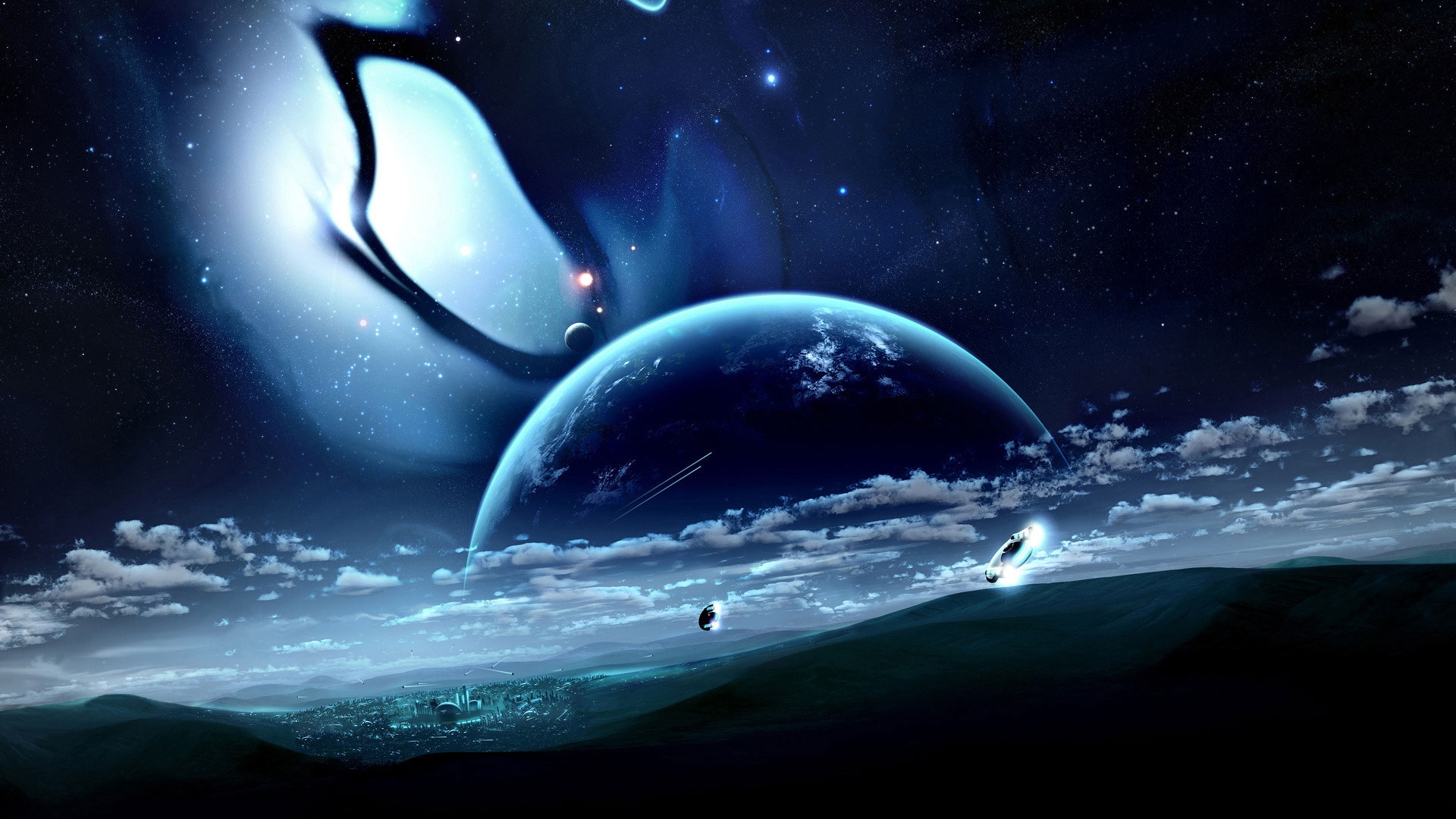 Free Good Night Images - Alien Planet Background - HD Wallpaper 