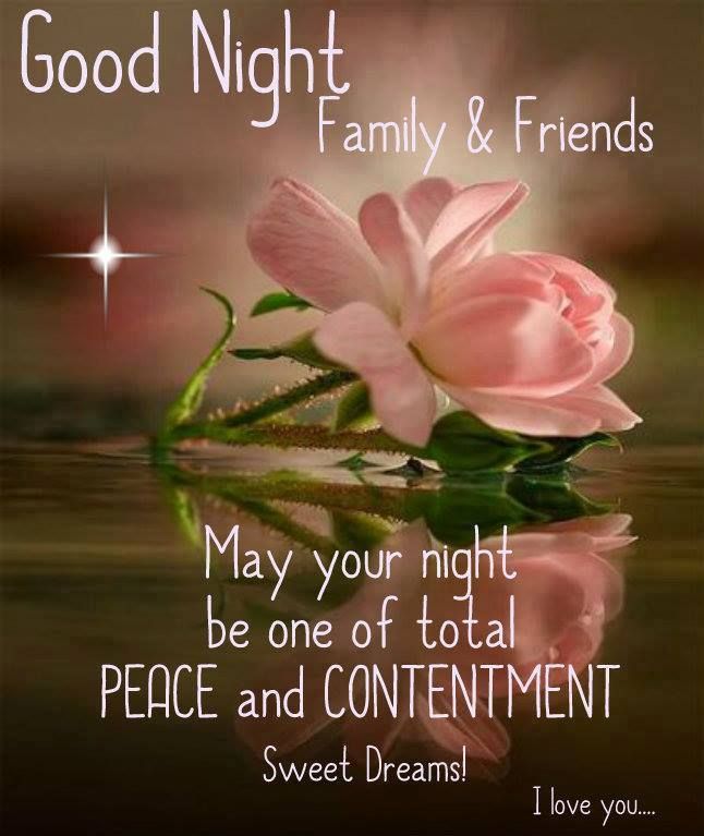 Good Night Family & Friends - Gud Night Sweet Dreams My Friends - HD Wallpaper 