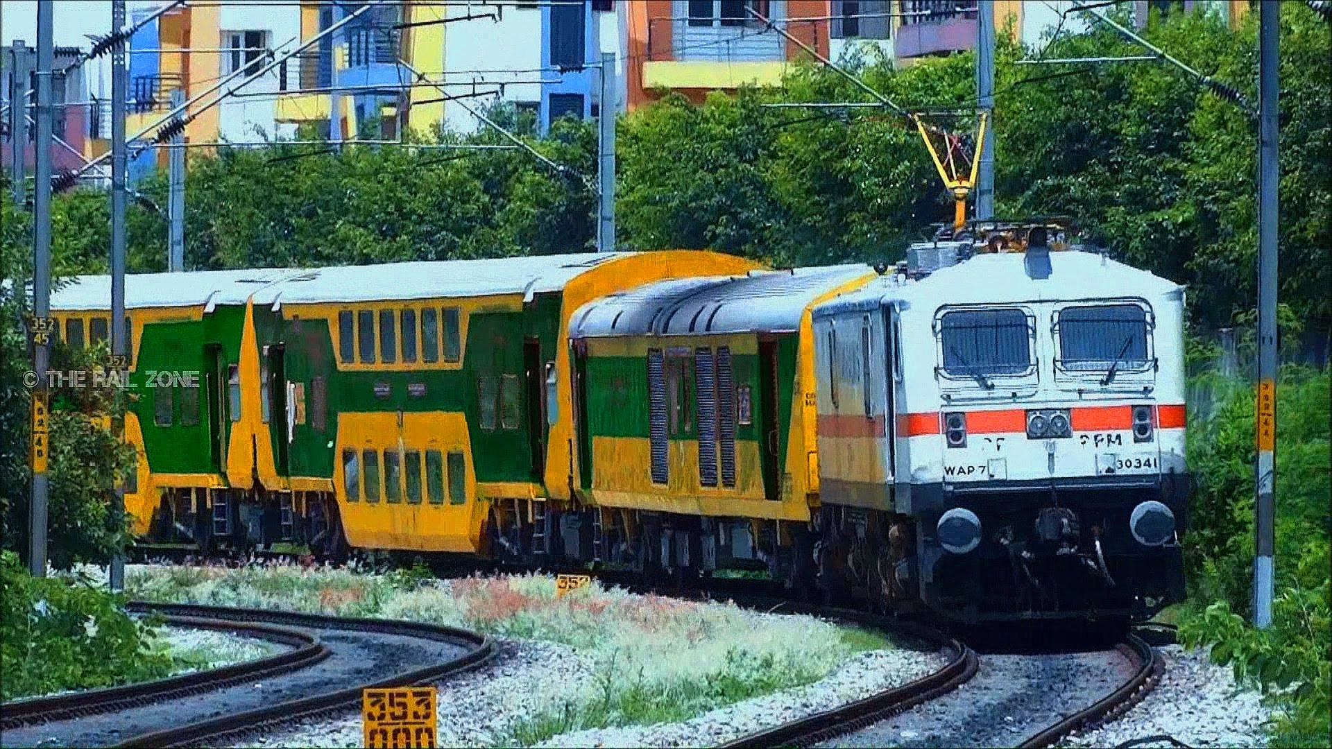 Indian Railway Double Decker Train - 1920x1080 Wallpaper Indian Railway Double Decker Train - 1920x1080 Wallpaper