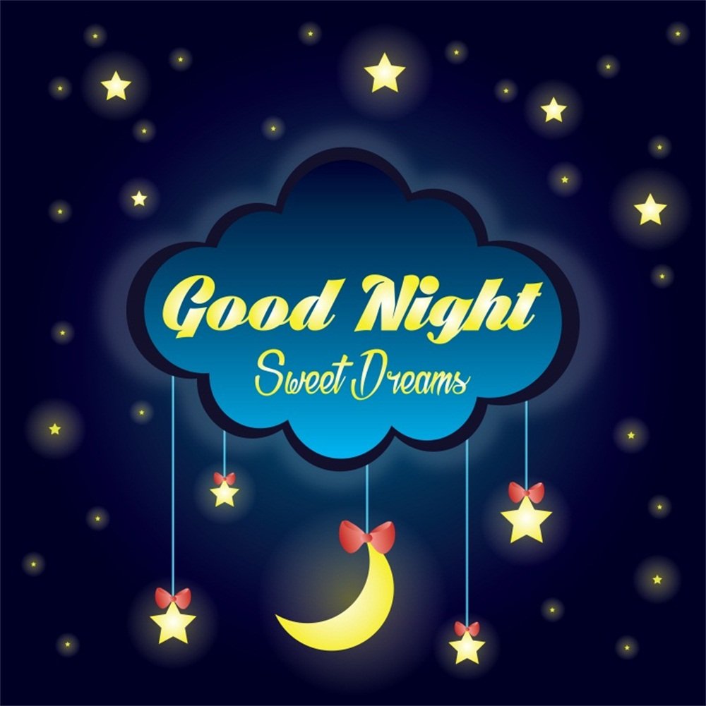 Good Night Star And Moon - HD Wallpaper 