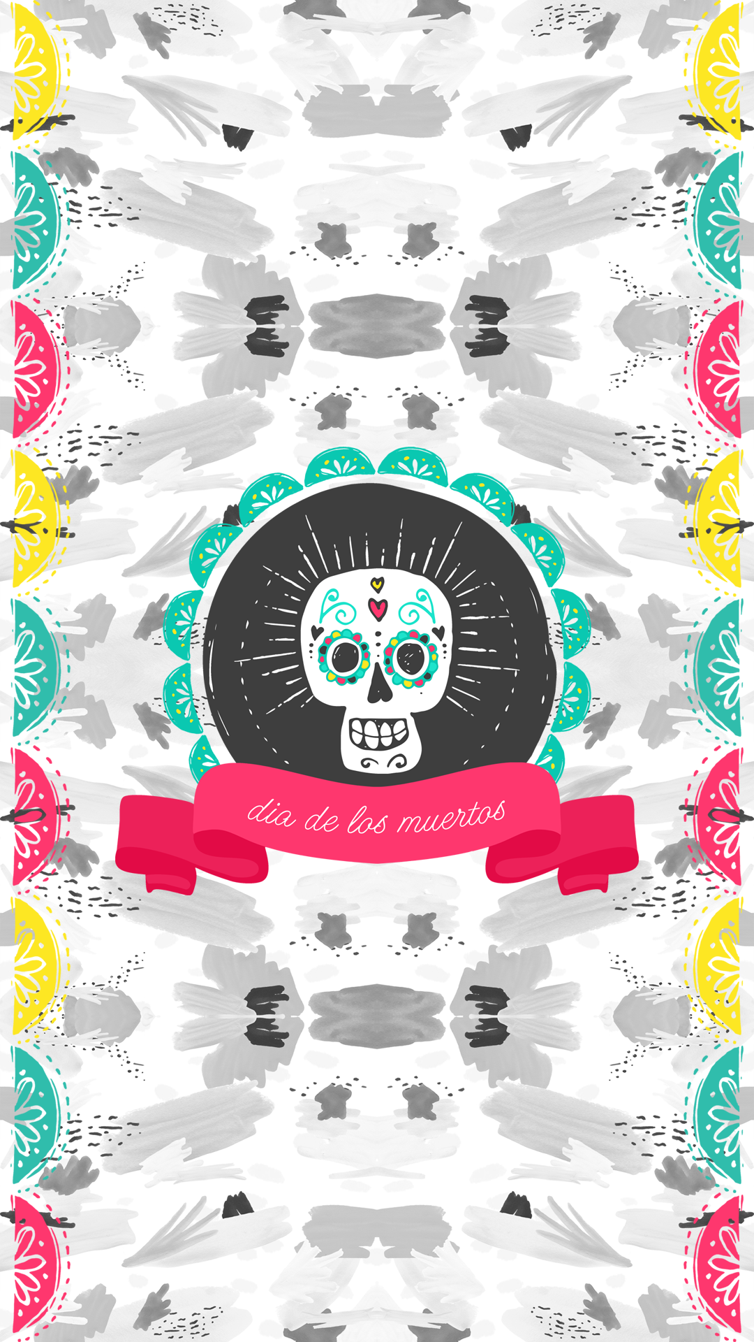 Dia De Muertos Iphone - HD Wallpaper 