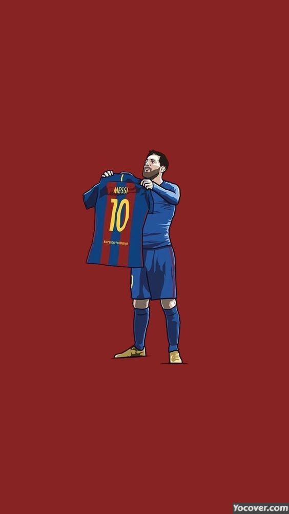 Top 15 Mobile Wallpapers Of Leo Messi - Messi Cartoon Hd - 564x1002  Wallpaper 