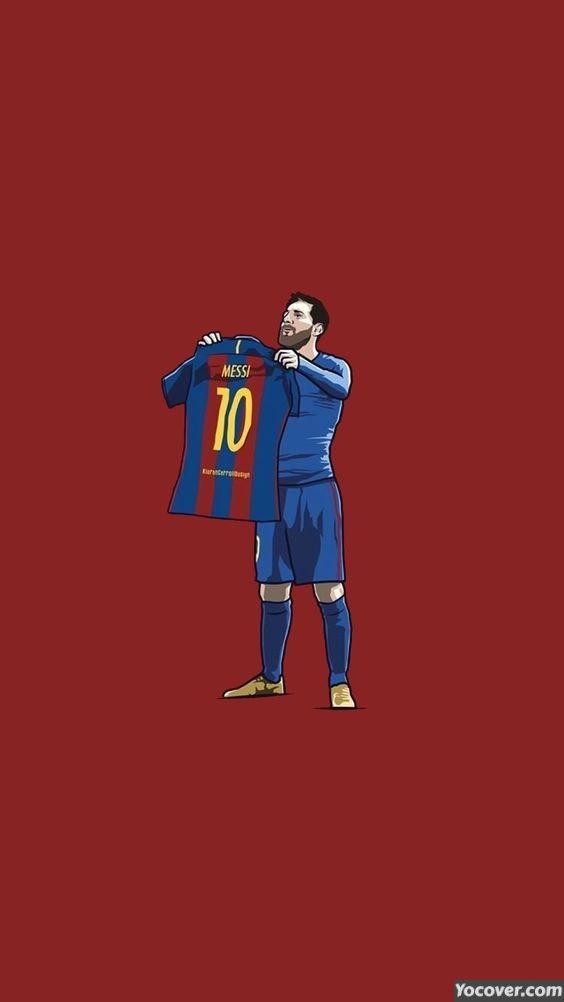 Top 15 Mobile Wallpapers Of Leo Messi - Messi Cartoon Hd - HD Wallpaper 