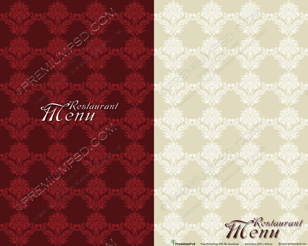 Visiting Cards Backgrounds Restaurant Menu Template - Restaurant Menu Design  - 1280x1024 Wallpaper 