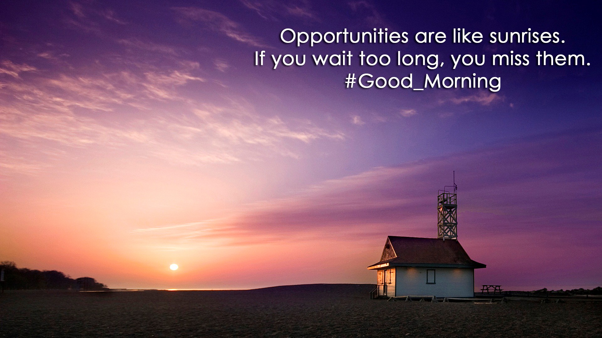 Popular Beautiful Good Morning Quote On Oppartunities - Good Morning Thoughts Hd - HD Wallpaper 