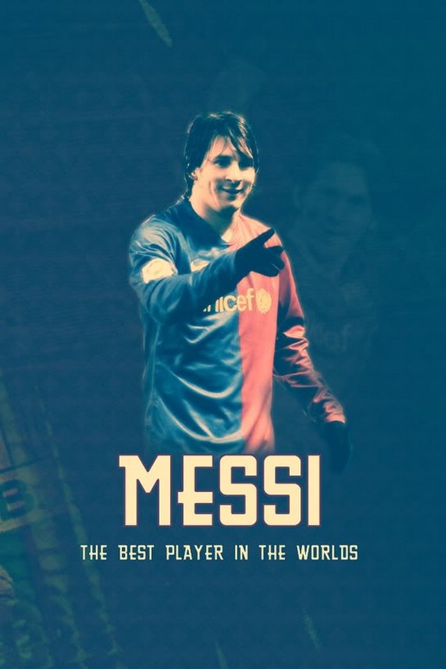 Fc Barcelona Lionel Messi Iphone 4s Wallpaper - Lionel Messi Hd Wallpaper For Iphone - HD Wallpaper 