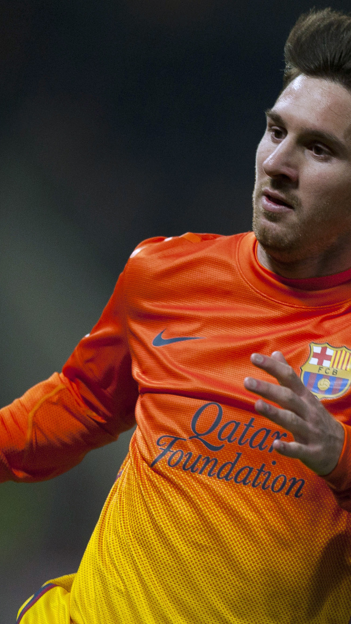 Leo, Lionel, Messi, Leo, Fc Barcelona, Player, Lionel - Barcelona Orange Lionel Messi - HD Wallpaper 