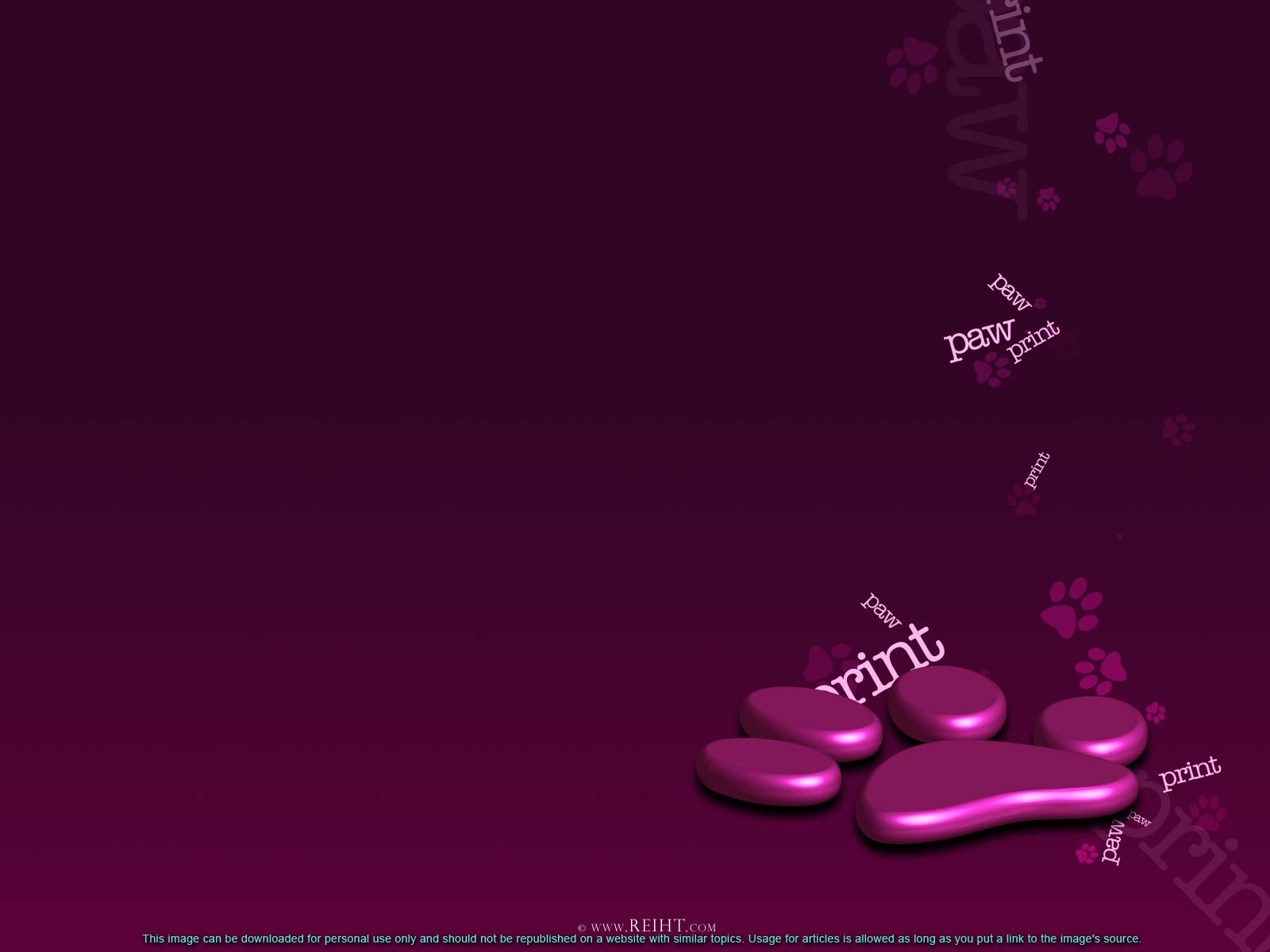 Pet Background Slide - Paw Print Powerpoint Template - HD Wallpaper 