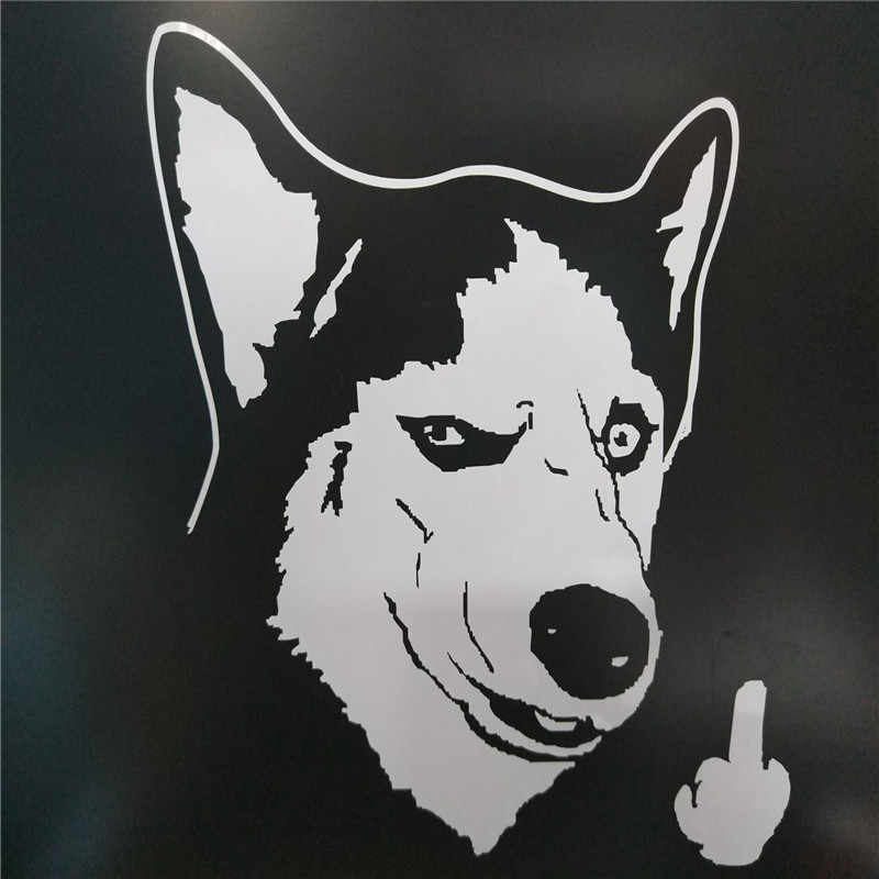 Cartoon Cute White Funny Dog Diy Wallpaper Stickers - Husky Funny - HD Wallpaper 