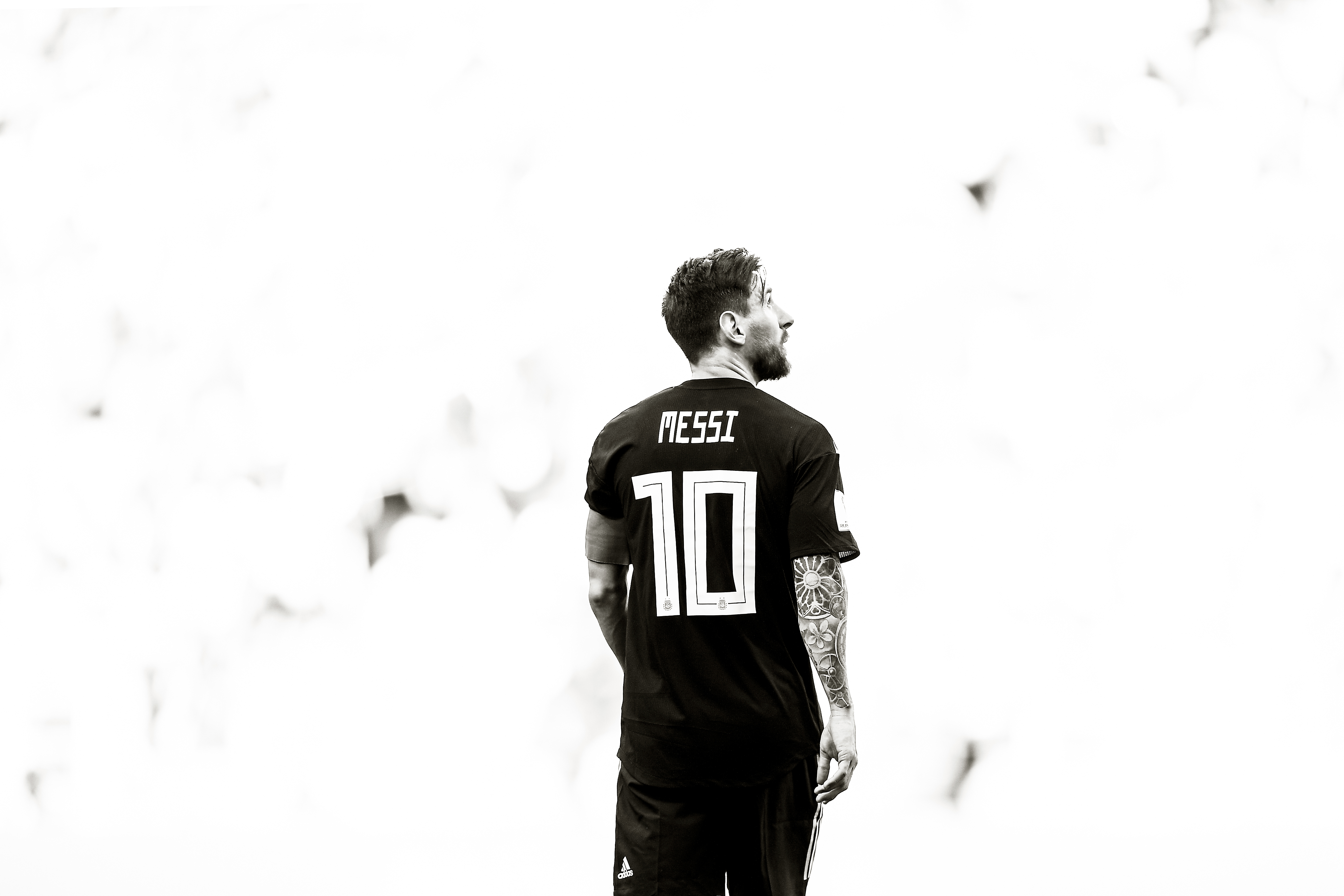 Argentina V Iceland - Messi Black Wallpaper 4k - HD Wallpaper 