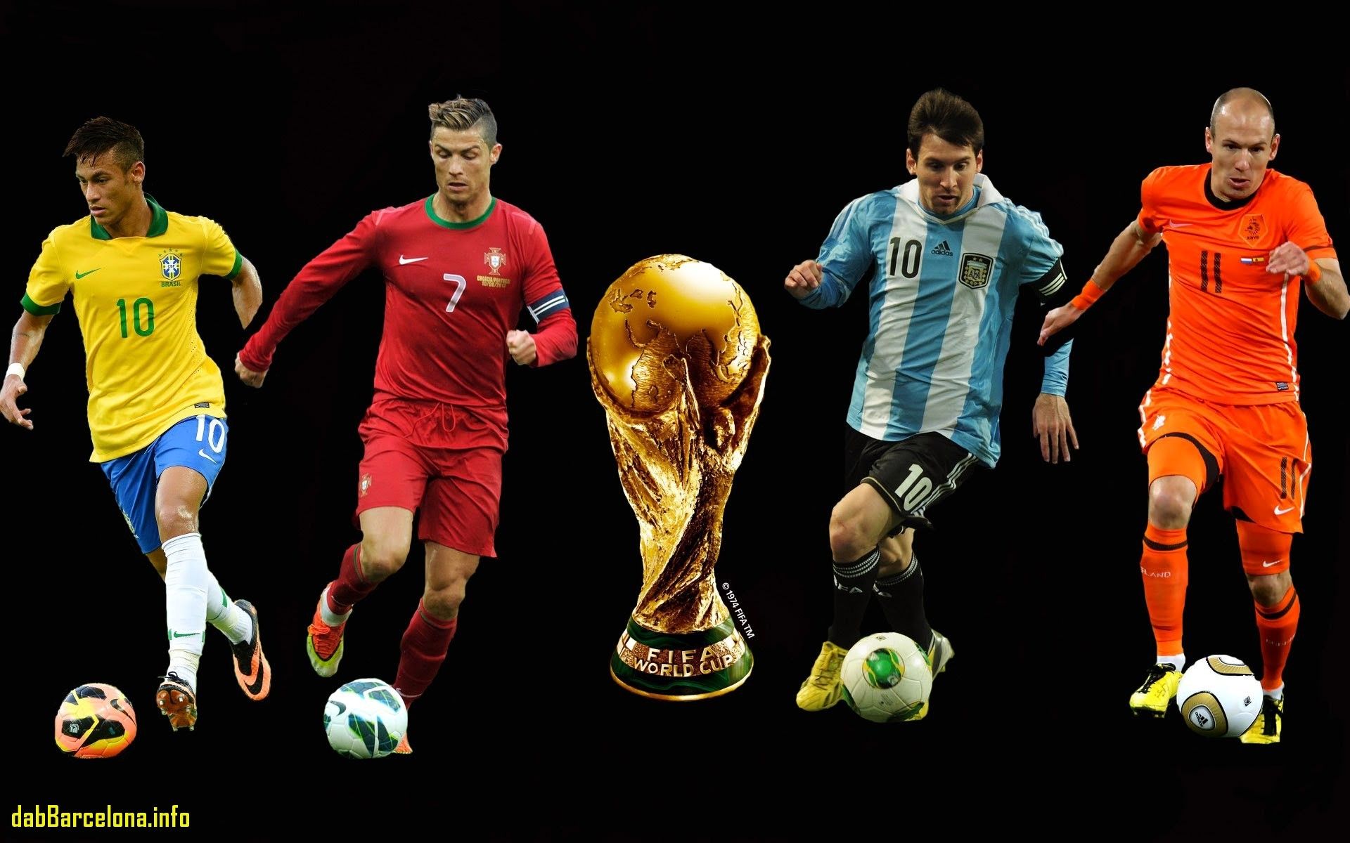 Ronaldo And Messi And Neymar - HD Wallpaper 