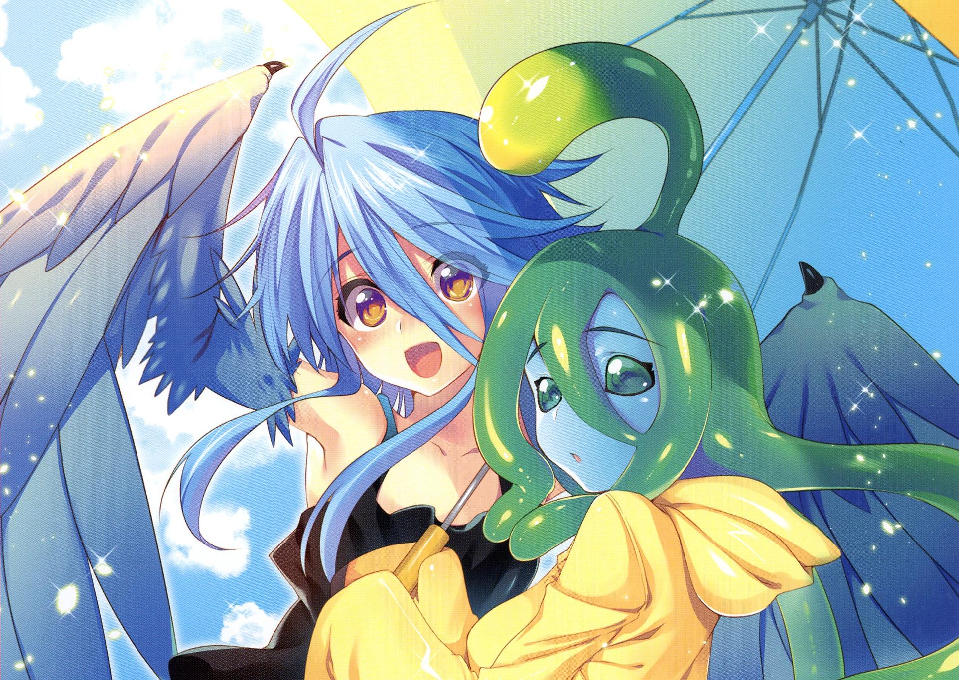 Monster Musume Papi And Suu - HD Wallpaper 