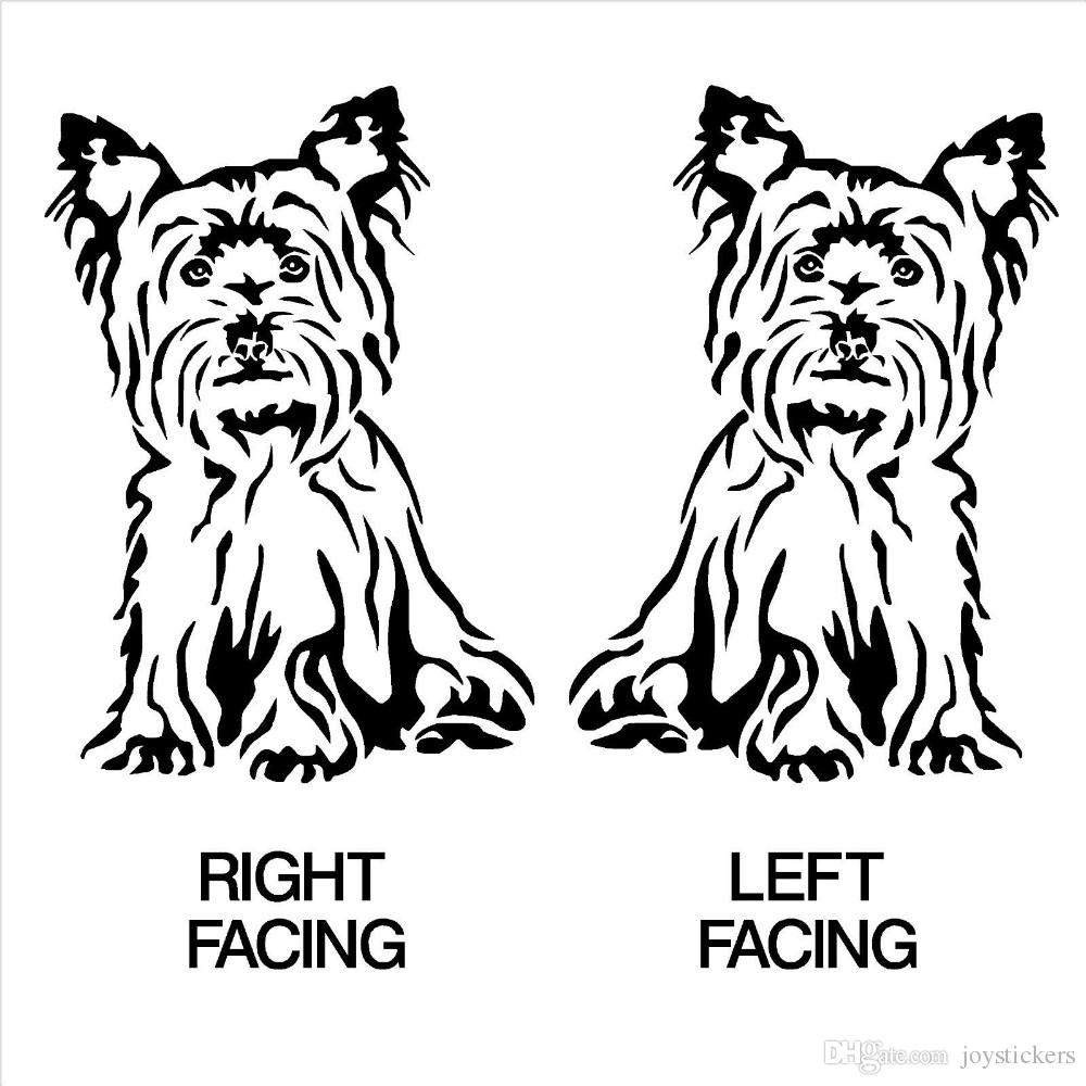 Yorkshire Terrier Silhouette - HD Wallpaper 