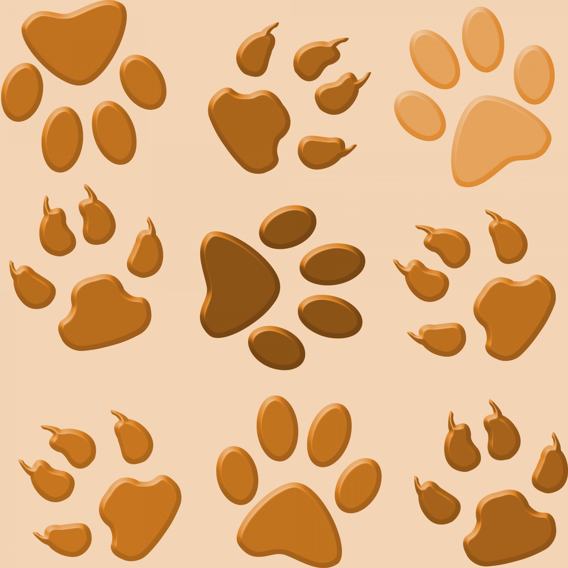 Dog Love Paw Prints Wallpaper Background 
 Data-src - Empreinte Patte Chien Couleur - HD Wallpaper 