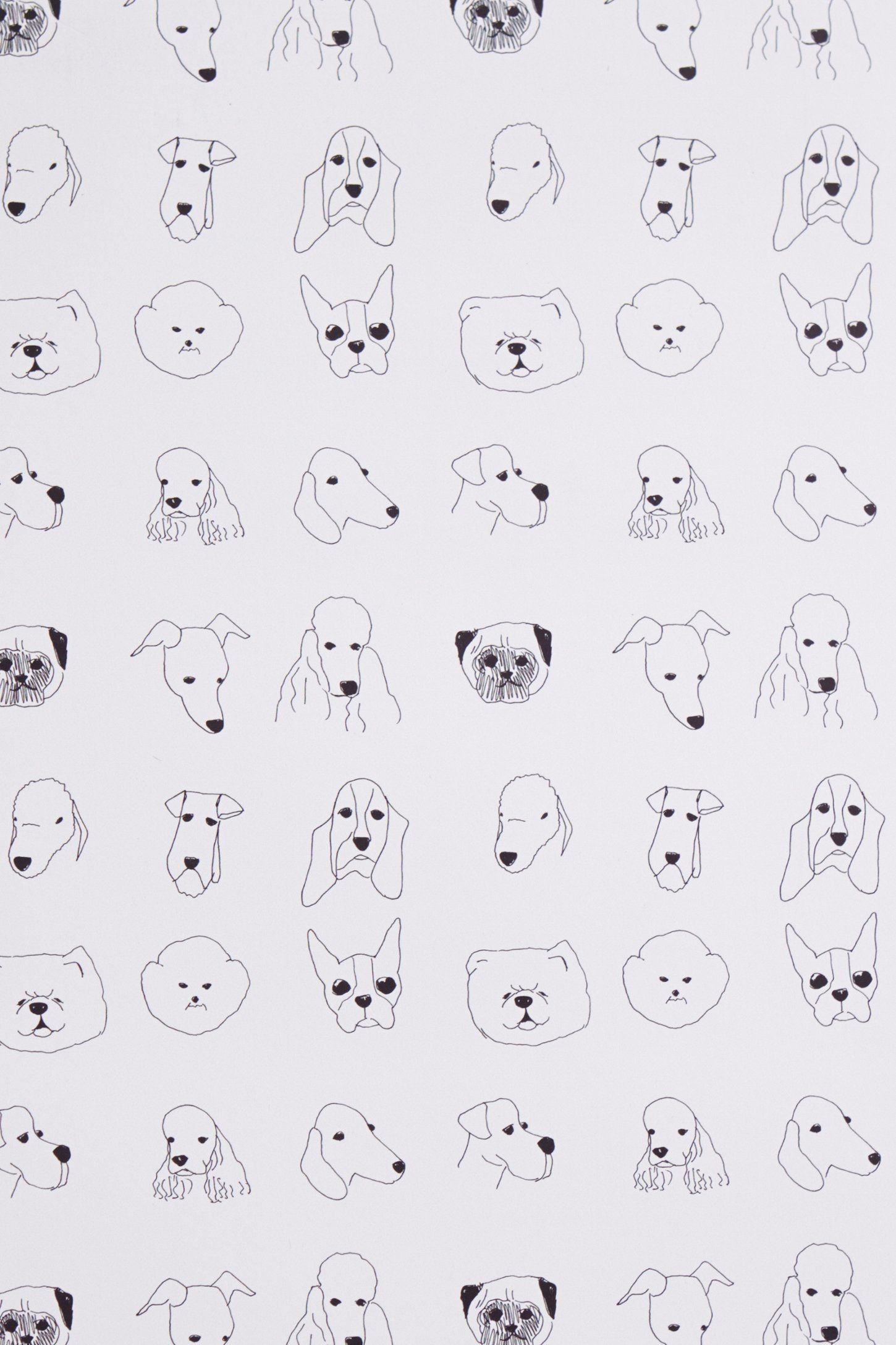 1450x2175, Dogs Wallpaper - Drawn Cat And Dog - HD Wallpaper 