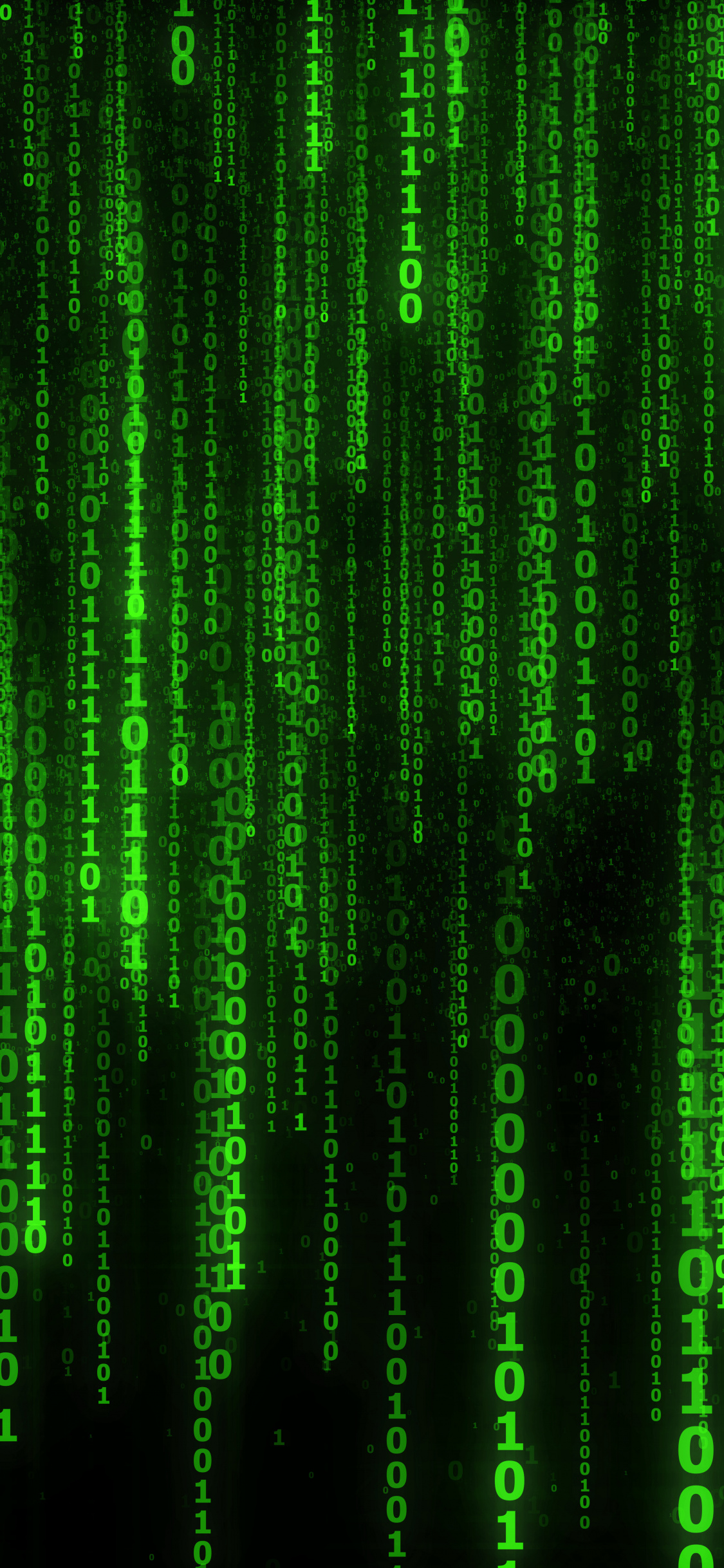Matrix Code Numbers Green Wallpaper Cool Ones And Zeros 1125x2436 Wallpaper Teahub Io