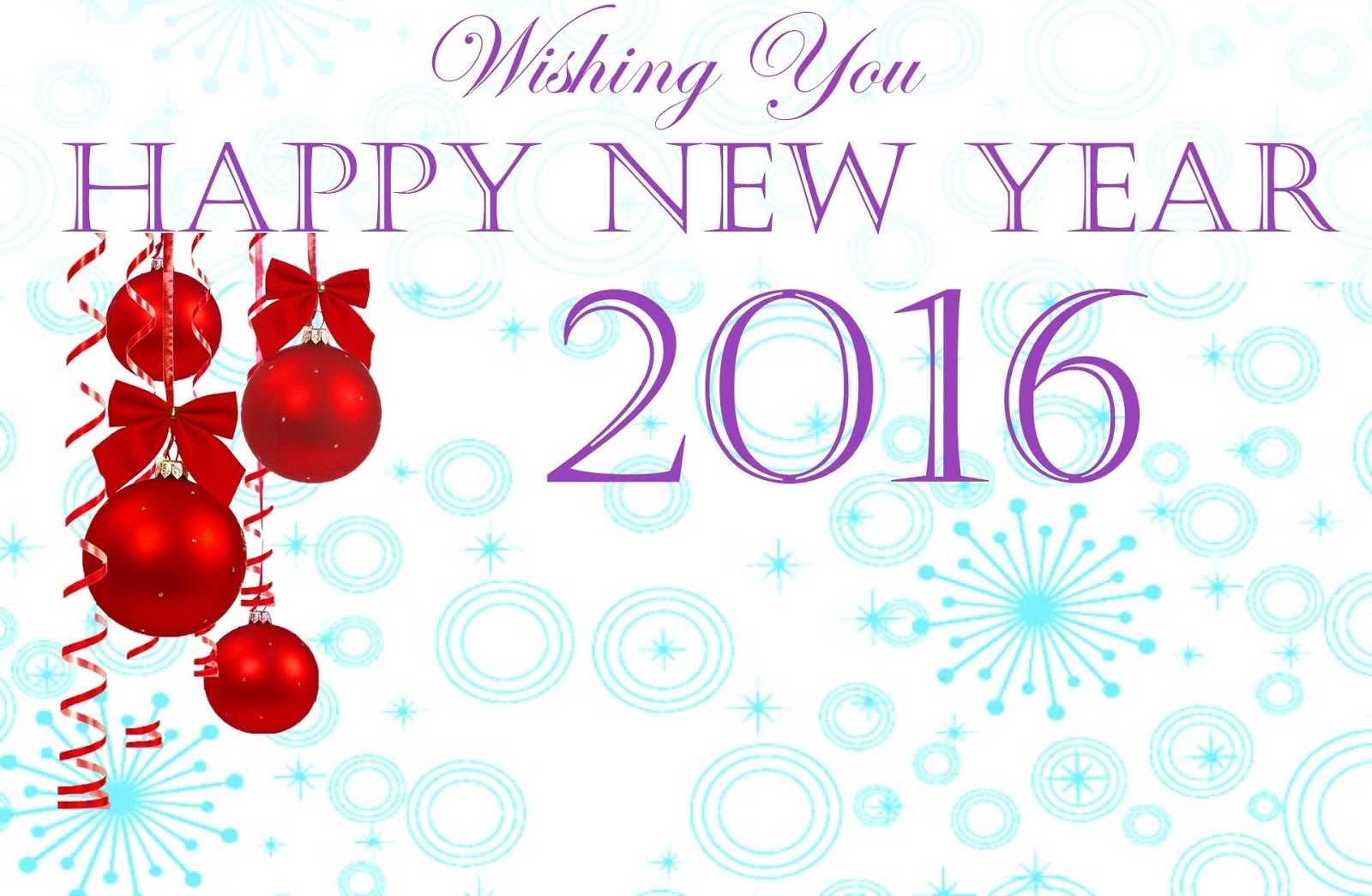 Happy New Year, 2016, Happy, New, Year, Hd, Wallpaper, - Transparent Background Christmas Balls Png - HD Wallpaper 