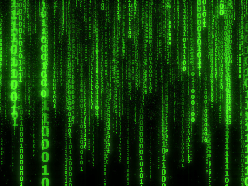Matrix Code, Numbers, Green, Wallpaper - Codigo Binario - HD Wallpaper 