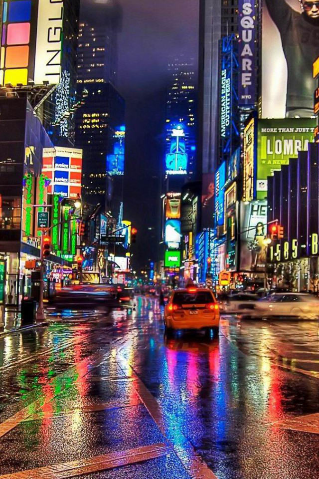 Time Square Wallpaper Iphone - HD Wallpaper 