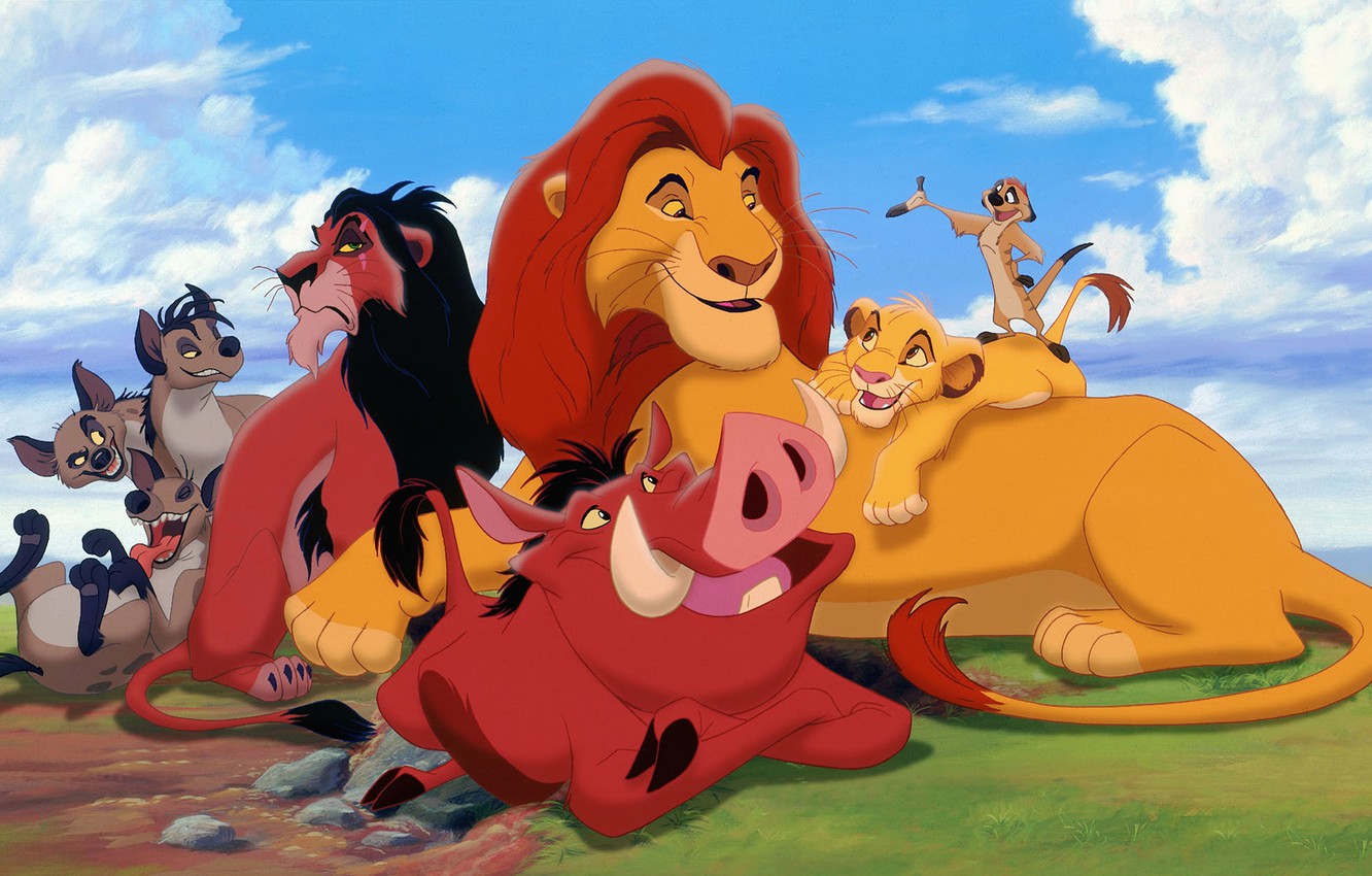 Photo Wallpaper Disney, Timon, The Lion King, Simba, - Mufasa Timon And Pumbaa - HD Wallpaper 