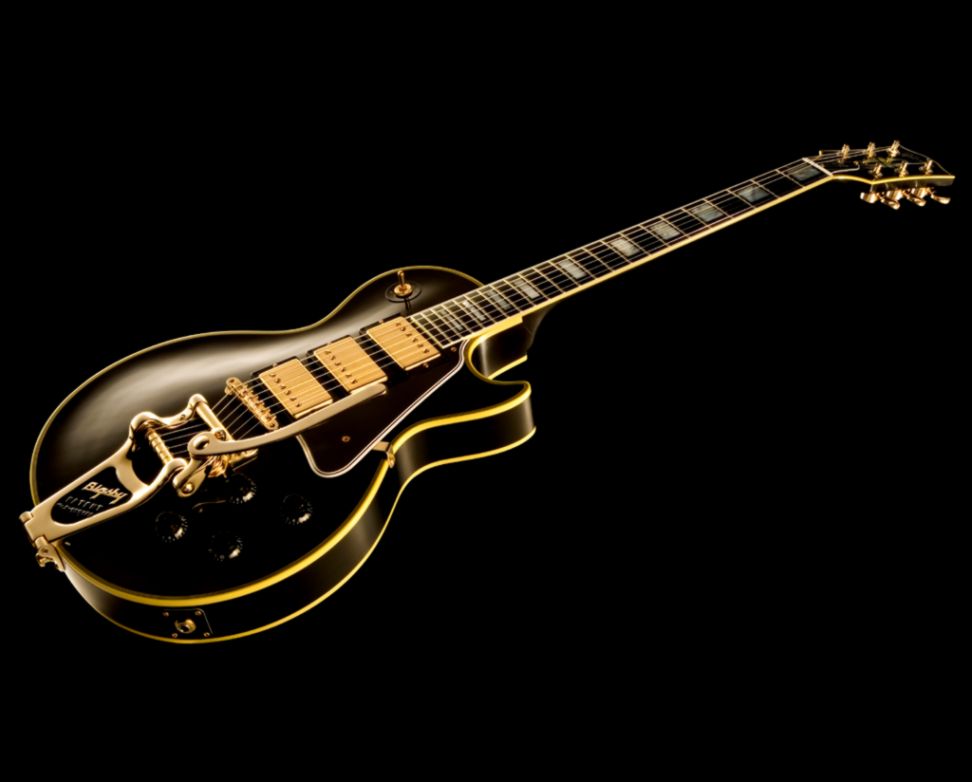 Gibson Les Paul Wallpaper Wallpaper Wide Hd - Gibson Les Paul Black Beauty - HD Wallpaper 