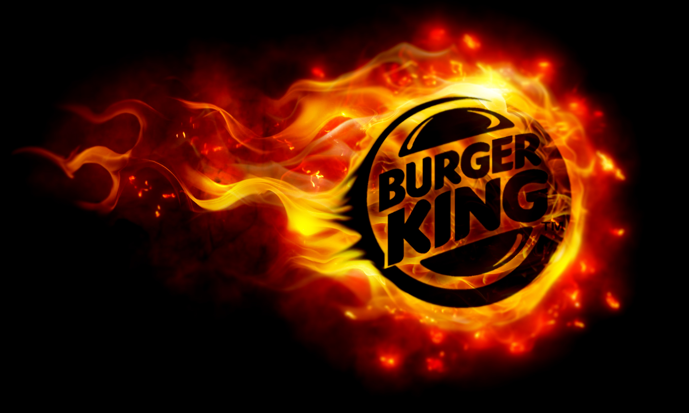 Burger King Fire Logo - HD Wallpaper 