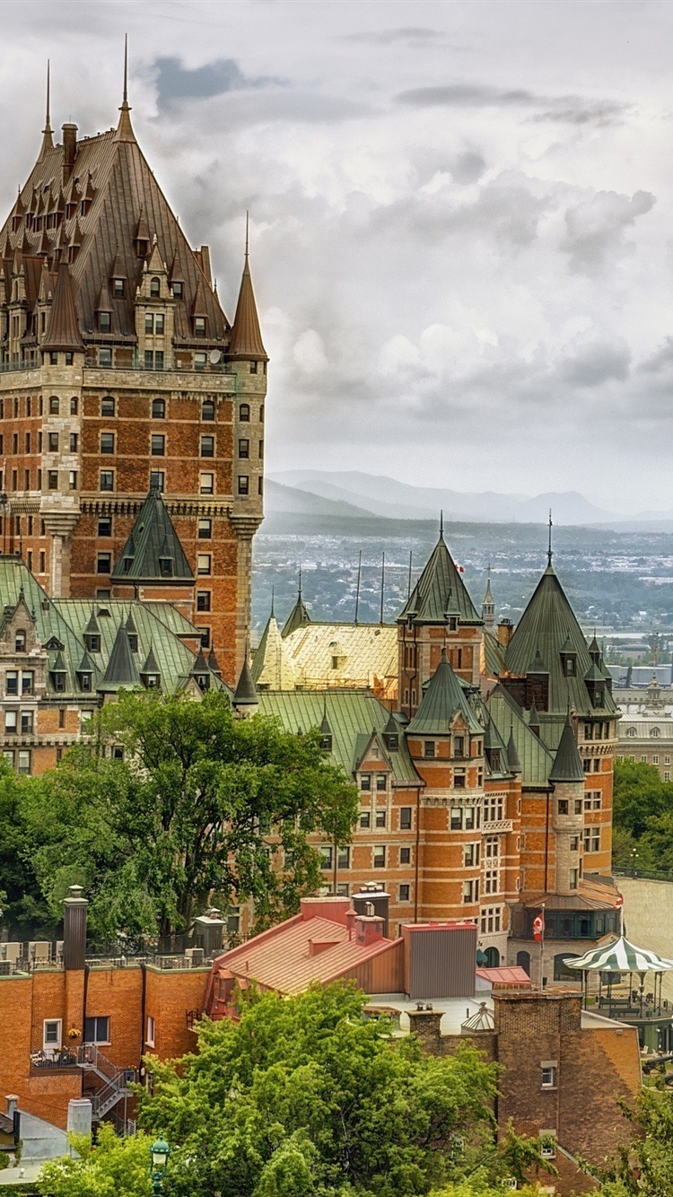 Iphone Wallpaper Canada, Quebec, Chateau Frontenac, - Château Frontenac - HD Wallpaper 