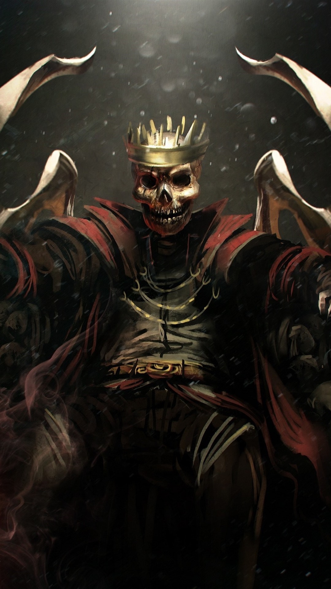 Iphone Wallpaper Skull, King, Art Picture - Fantasy Skull Swords - HD Wallpaper 