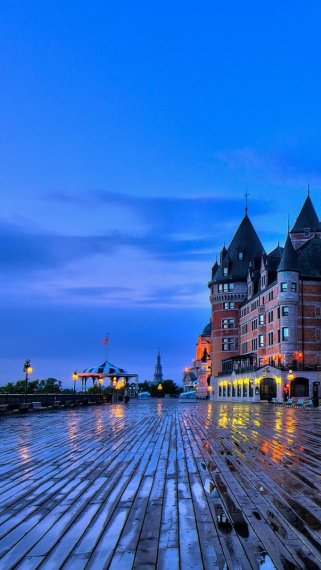 Chateau Frontenac Quebec Iphone Wallpaper - Chateau Frontenac - HD Wallpaper 