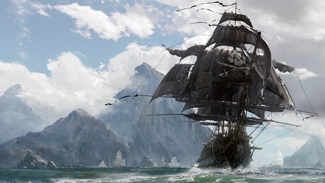 Skull And Bones Artwork - HD Wallpaper 