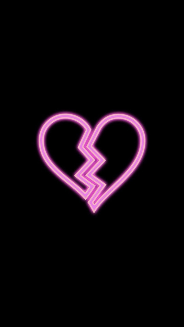 Background, Broken Hearts, And Wallpaper Image - Neon Sign - HD Wallpaper 