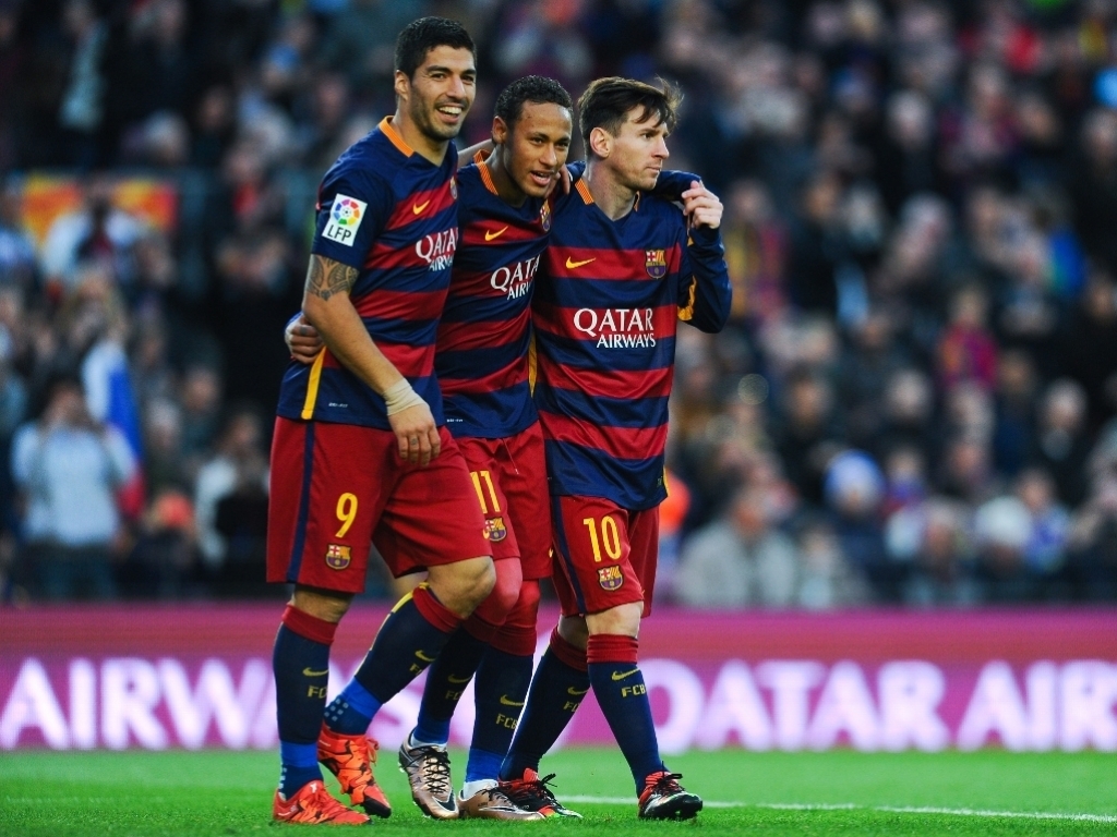 Luis Suarez Messi Neymar - HD Wallpaper 