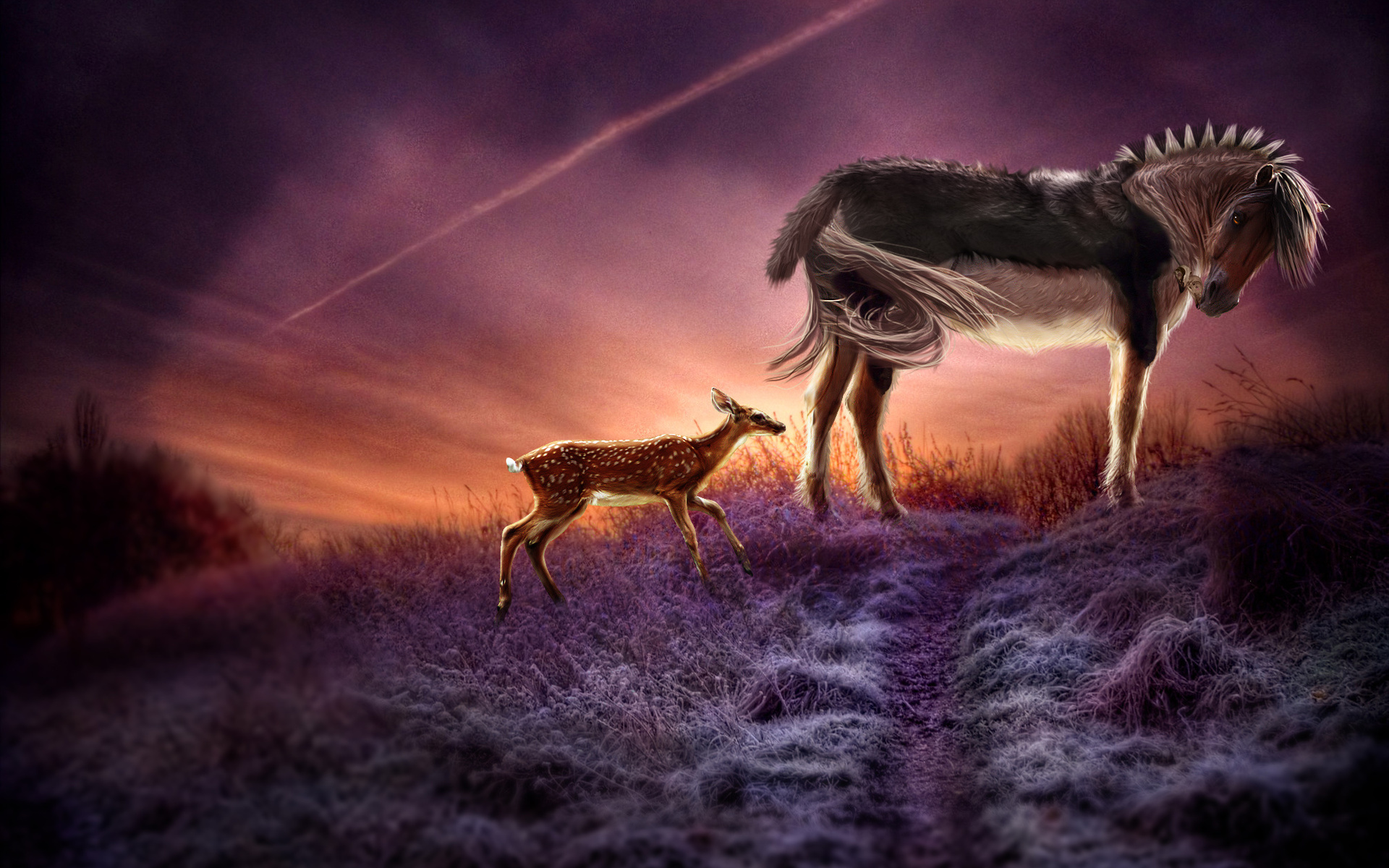 3d Deer - HD Wallpaper 