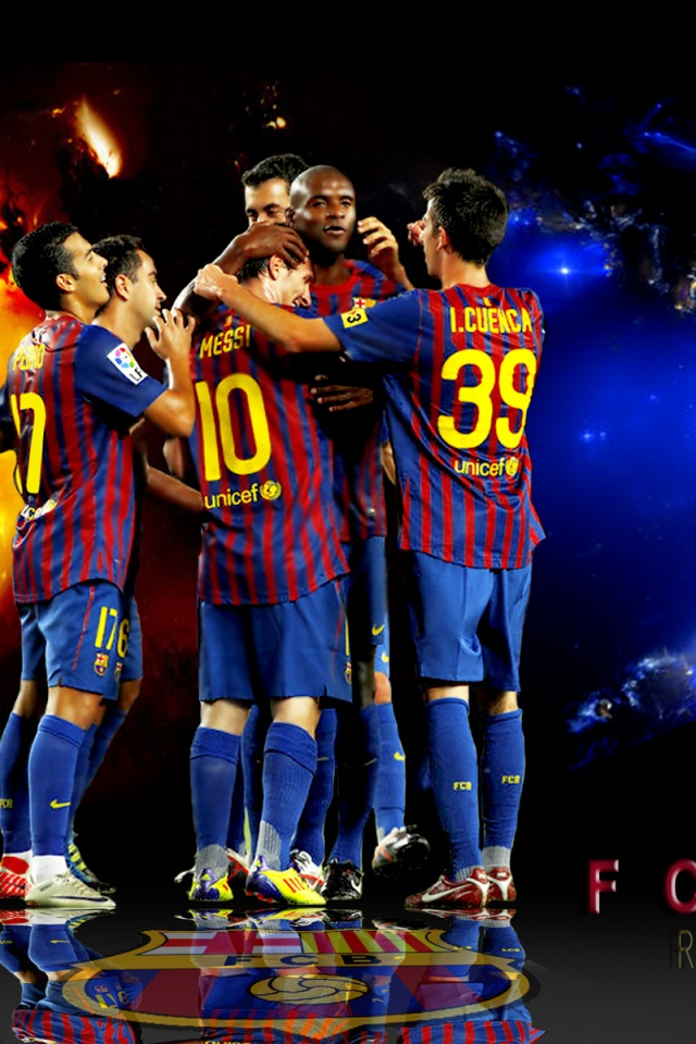 Barcelona Team Wallpaper Iphone - HD Wallpaper 