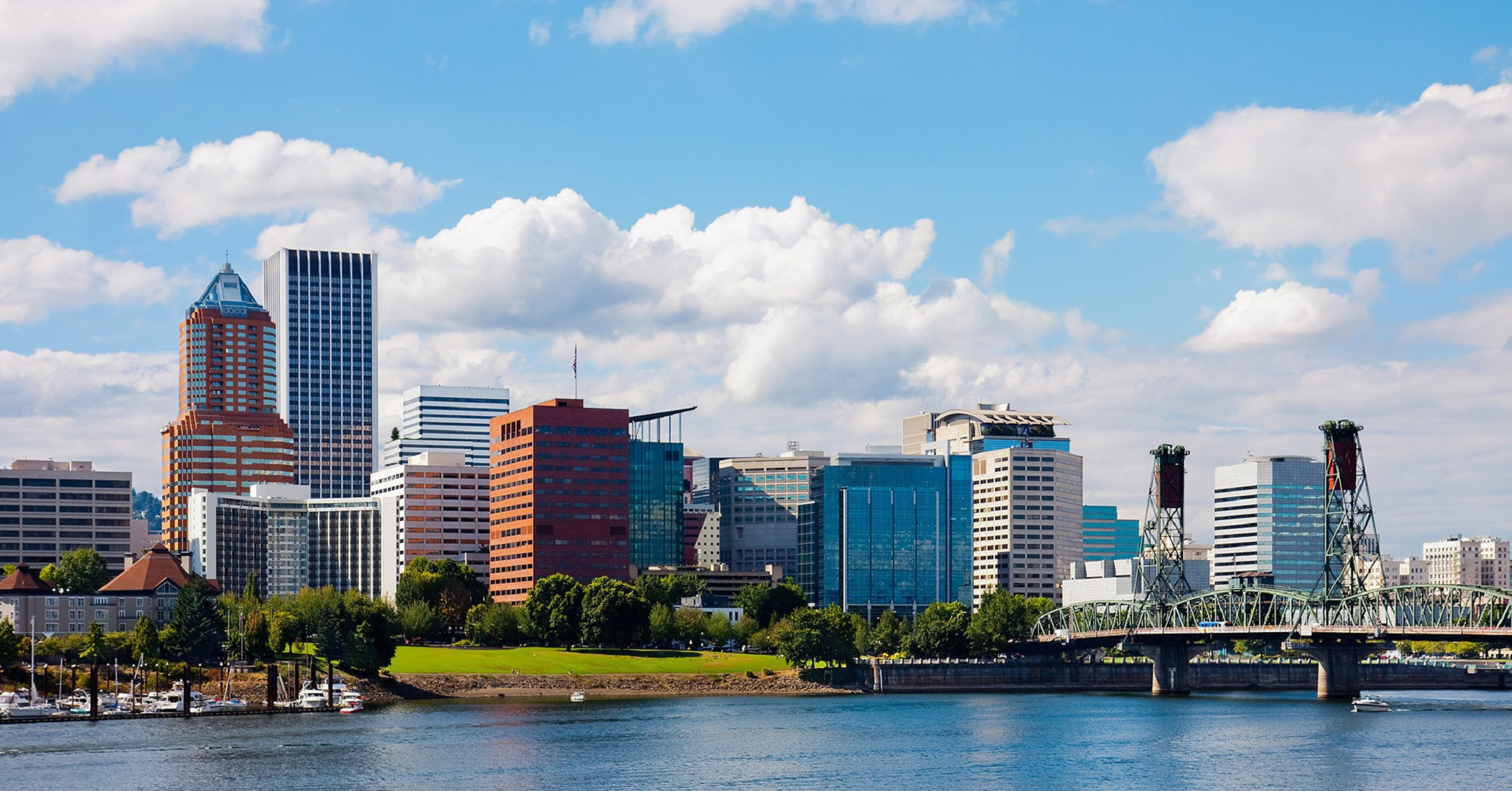 Portland Oregon Skyline 2019 - HD Wallpaper 