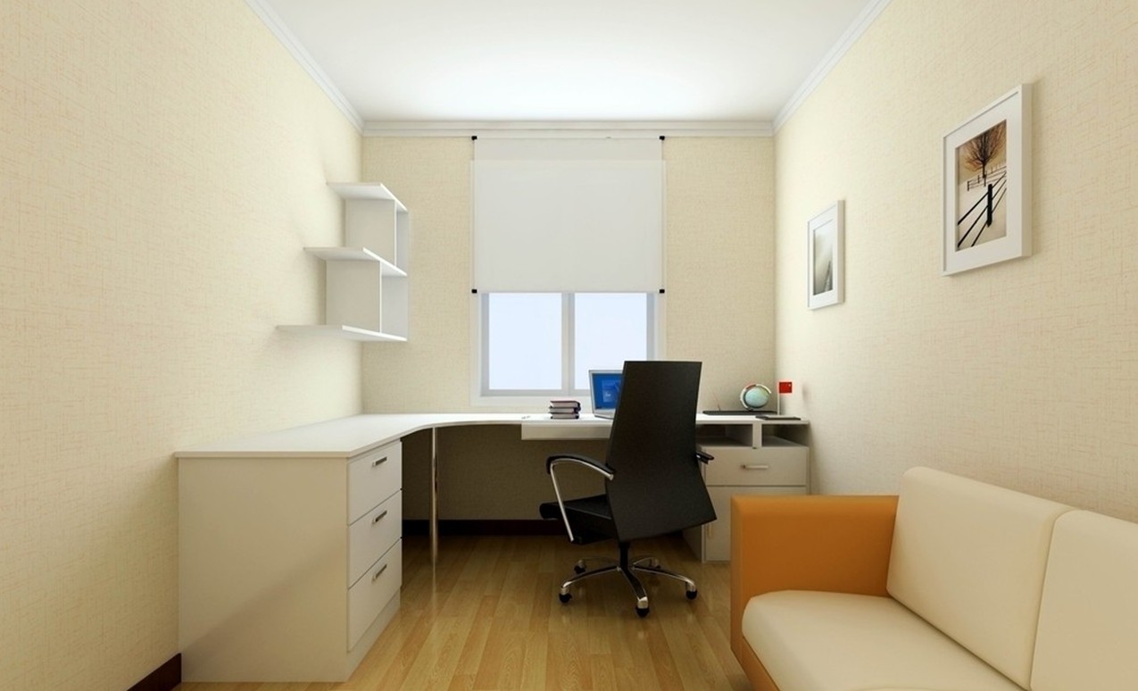 3d Home Office Design - HD Wallpaper 