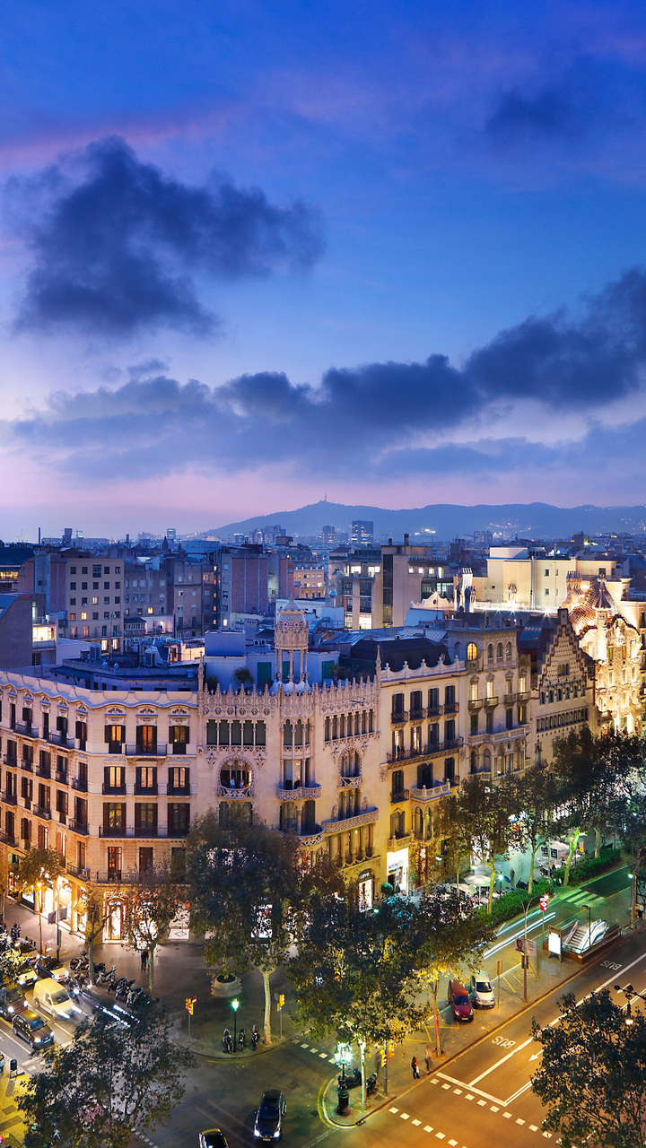 Evening, City, Home, Spain, Street, Barcelona, Barcelona, - Mandarin  Oriental Barcelona - 720x1280 Wallpaper 
