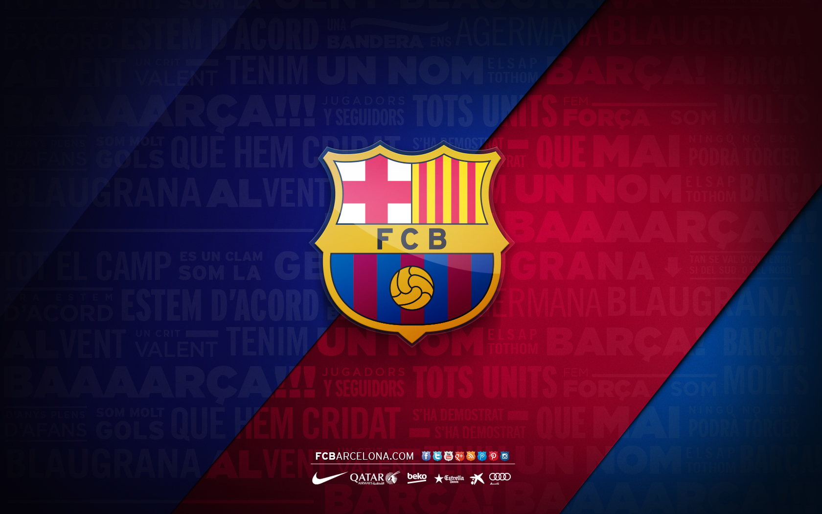 Fcb Crest - Fc Barcelona - HD Wallpaper 