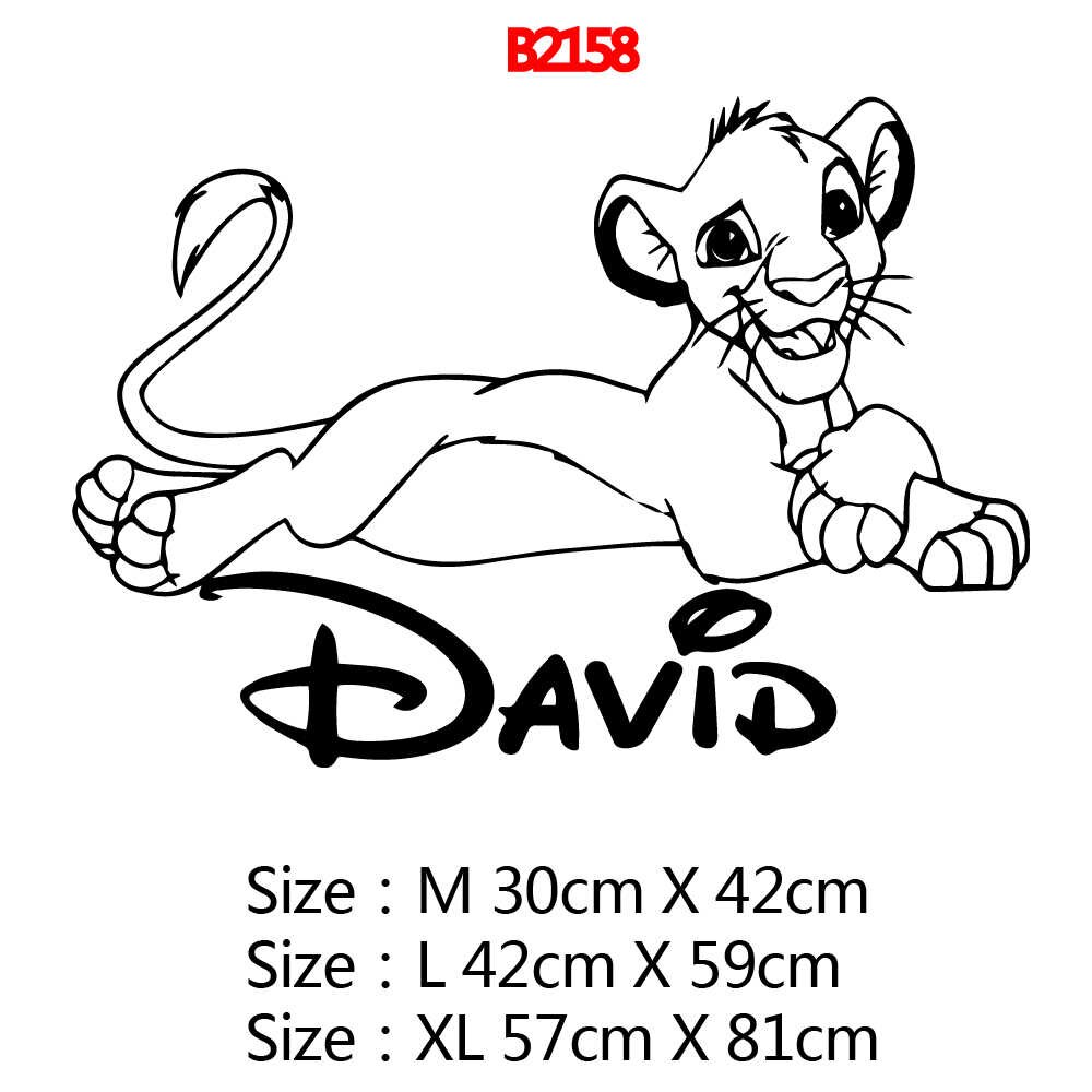 Cartoon Custom Name Lion King Wall Sticker For Kids - Friends That Disney Together Stay Together Svg - HD Wallpaper 