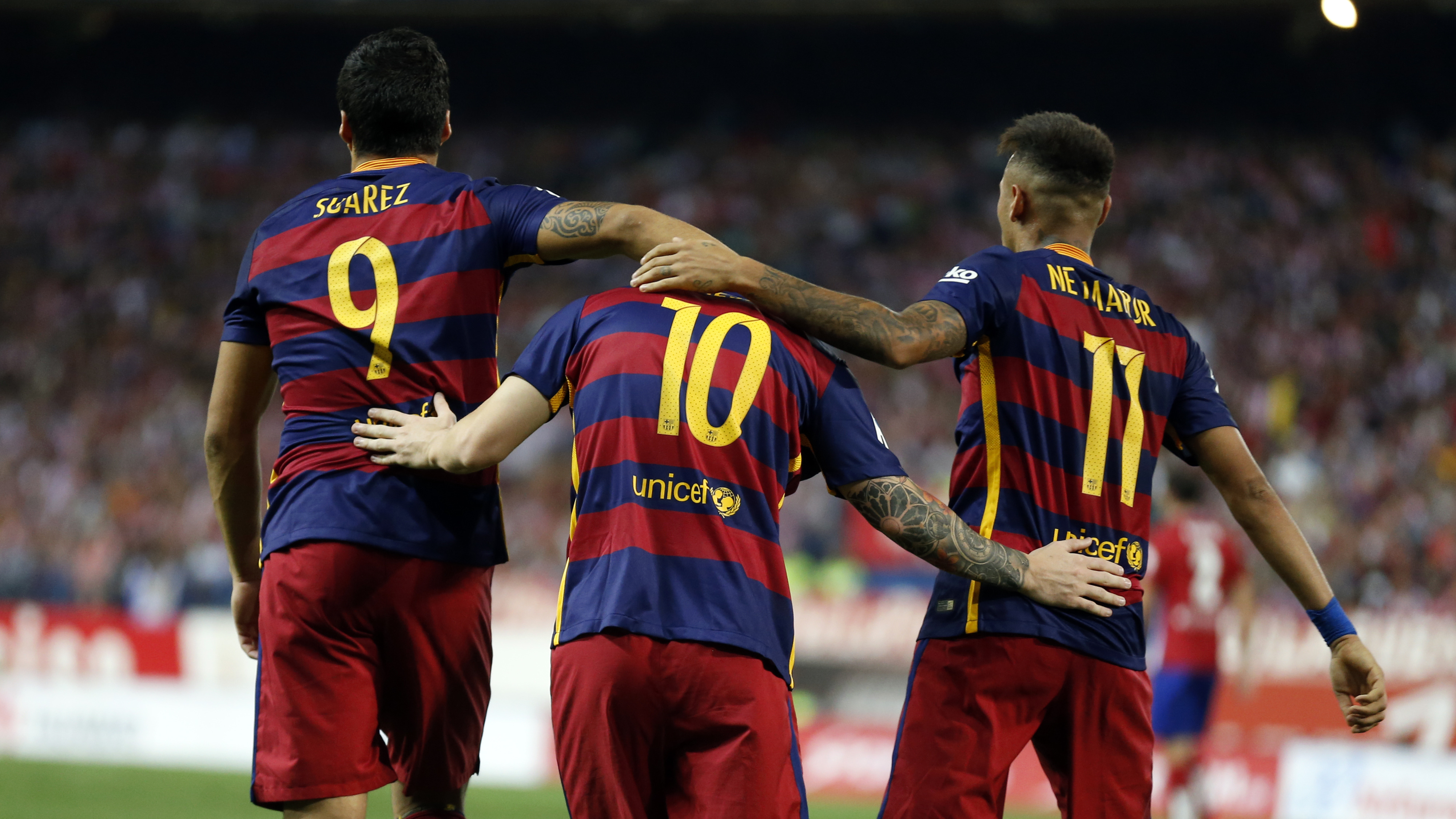 Messi Suarez Neymar 15 16 - HD Wallpaper 