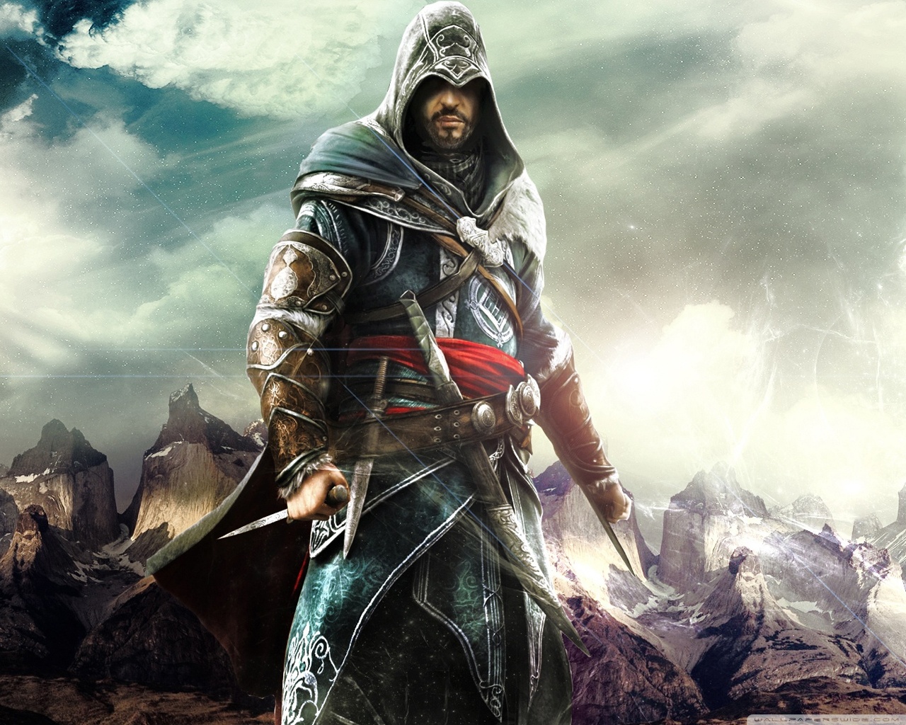 Assassins Creed Revelations 10 Wallpaper - Ezio Auditore Wallpaper Hd - HD Wallpaper 