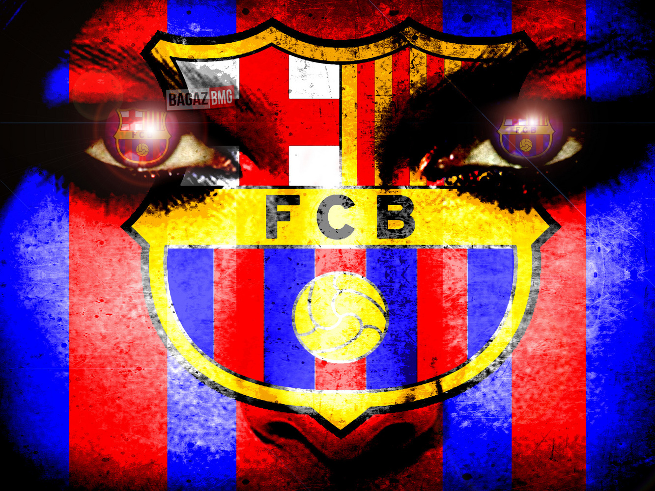 Fc Barcelona Logo Wallpaper - Barcelona Fans Wallpaper Hd - HD Wallpaper 